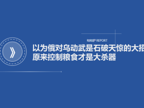 咕咕驴：以为俄对乌动武是石破天惊的大招 原来控制粮食才是大杀器